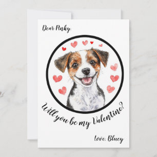 Festiva Tarjeta personalizable del Día de San Valentín Jac