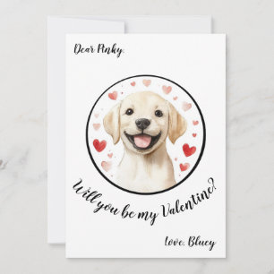 Festiva Tarjeta personalizable del Día de San Valentín Lab