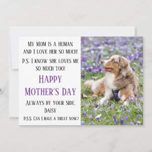 Festiva Tarjeta personalizable para el Día de la Madre par
