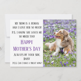Festiva Tarjeta personalizable para el Día de la Madre par