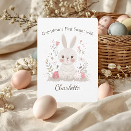 Festiva Tarjeta personalizada de la primera Pascua de la a