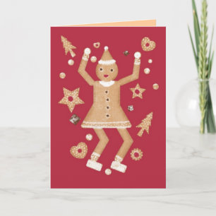 Festiva Tarjeta personalizada de Martzkin de la galleta