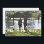 Festiva Tarjeta personalizada de nevada con foto completa<br><div class="desc">Todo el texto es completamente personalizable para que puedas crear una tarjeta personalizada justo como la deseas.</div>