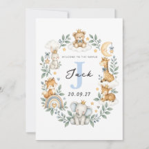 Tarjeta personalizada de nuevo bebé para dar la bi
