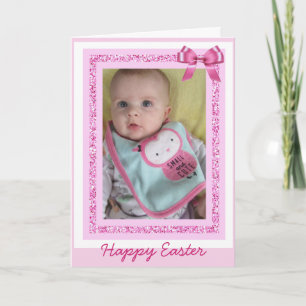 Festiva Tarjeta personalizada de Pascua, añada foto de beb