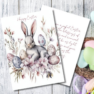 Festiva Tarjeta personalizada de Pascua con huevos de Pasc