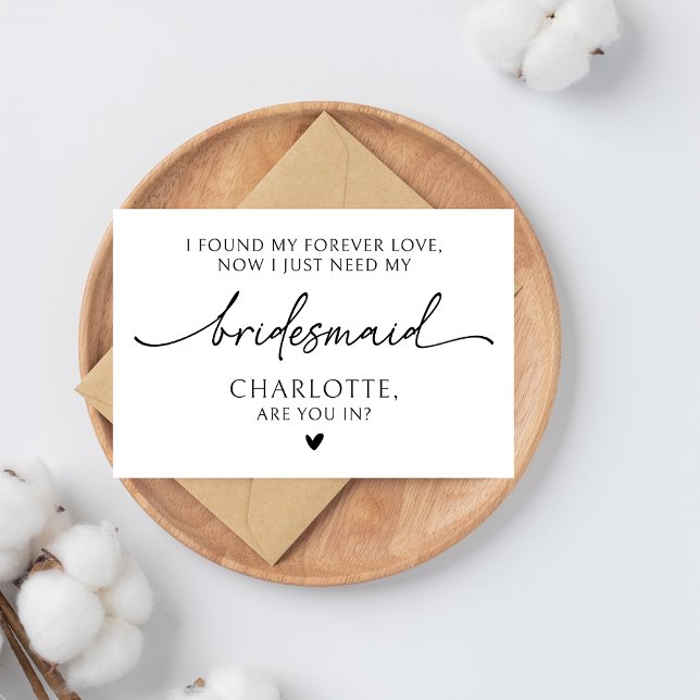 Festiva Tarjeta Personalizada de Propuesta para Damas de H (bridesmaid proposal card, custom name bridesmaid card, personalized bridesmaid gift, bridesmaid )