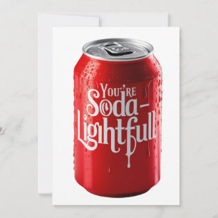 Festiva Tarjeta personalizada de refresco ligero