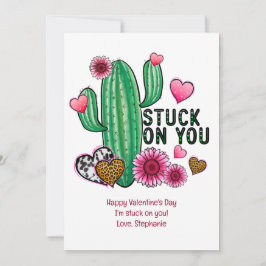 Festiva Tarjeta personalizada de San Valentín con corazón