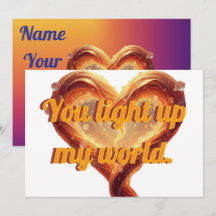 Tarjeta personalizada de San Valentín | Tarjeta fo