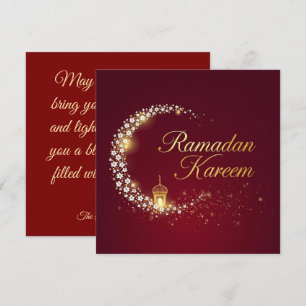 Festiva Tarjeta personalizada de vacaciones de Ramadan Kar