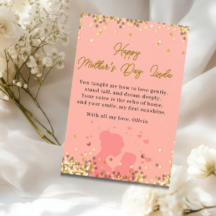 Festiva Tarjeta personalizada del Día de la Madre Elegante