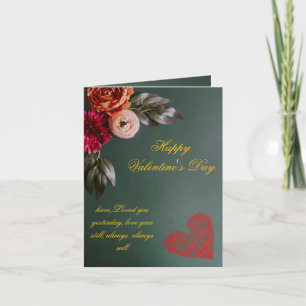 Festiva Tarjeta personalizada del día de San Valentín con 