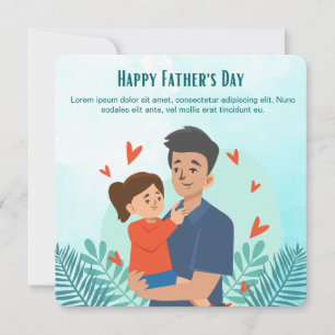 Festiva Tarjeta personalizada del Día del Padre