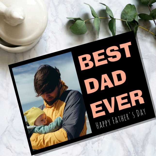 Festiva Tarjeta personalizada del Día del Padre con foto (Subido por el creador)