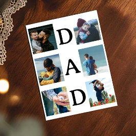 Festiva Tarjeta personalizada del Día del Padre con foto