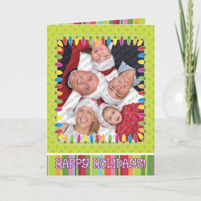 Festiva Tarjeta personalizada día de fiesta (Anverso)
