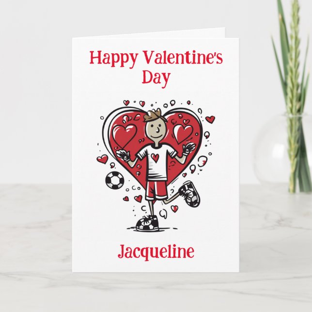 Festiva Tarjeta personalizada divertida de San Valentín de (Anverso)