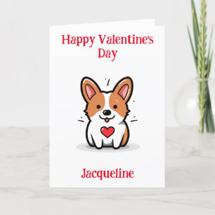 Festiva Tarjeta personalizada divertida de San Valentín pa