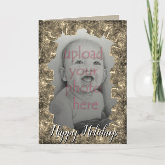 Festiva Tarjeta personalizada Felices Fiestas Tarjeta no c