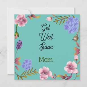 Festiva Tarjeta personalizada Get Well pronto