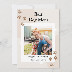 Festiva Tarjeta personalizada linda para la mejor mamá de