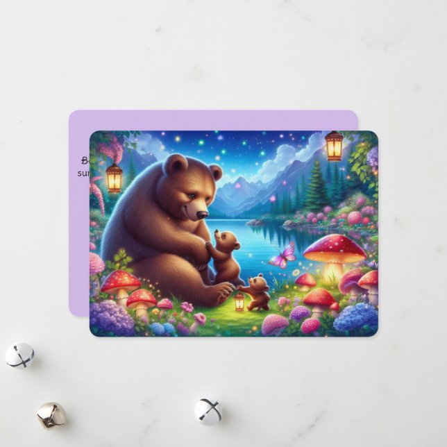 Festiva Tarjeta personalizada para el día de la madre (Anverso/Reverso In Situ)