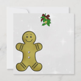 Festiva Tarjeta personalizada para Navidades de Mistletoe 