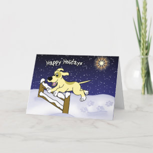 Festiva Tarjeta personalizado Agility Dog Navidades
