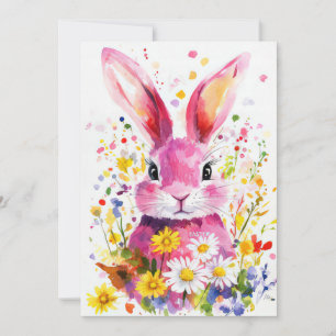 Festiva Tarjeta personalizado de Pascua con huevos de Pasc