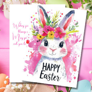 Festiva Tarjeta personalizado de Pascua con huevos de Pasc