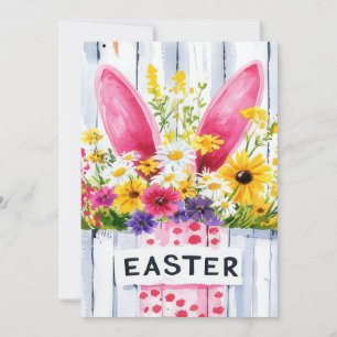 Festiva Tarjeta personalizado de Pascua con huevos de Pasc