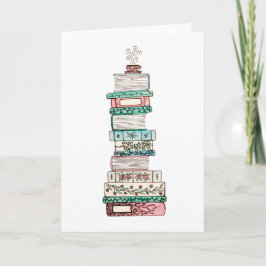 Festiva Tarjeta Pink & Blue Bookstack