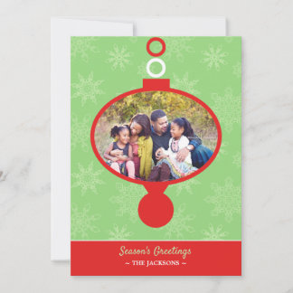 Festiva Tarjeta plana adornada con foto de bienvenida de t