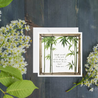 Tarjeta plana Bambú Bibe Verse Personalizable