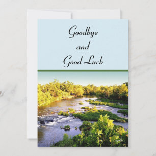 Festiva  Tarjeta plana de adiós y buena suerte