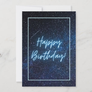 Festiva Tarjeta plana de cumpleaños feliz