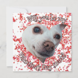 Festiva Tarjeta plana de día de San Valentín de Chihuahua