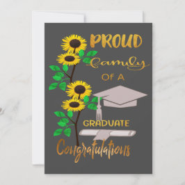 Festiva Tarjeta plana de felicitaciones de graduación