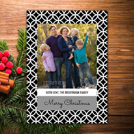 Festiva Tarjeta plana de fotos para fiestas de diamantes d