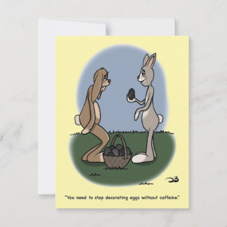 Festiva Tarjeta plana de huevos de Pascua