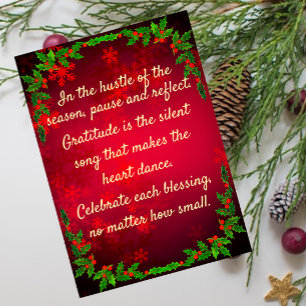 Festiva Tarjeta plana de saludo de los Navidades Mistletoe