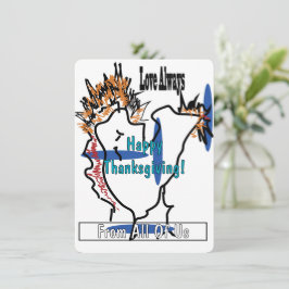 Festiva Tarjeta plana de vacaciones