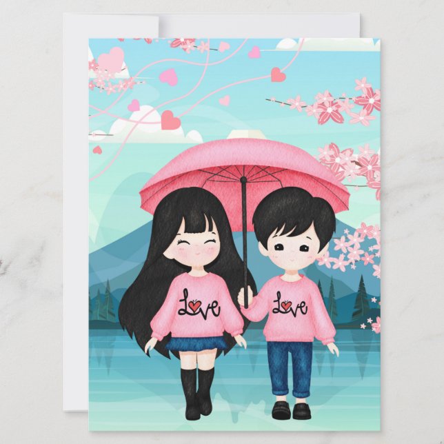 Festiva Tarjeta plana de vacaciones (Anverso)