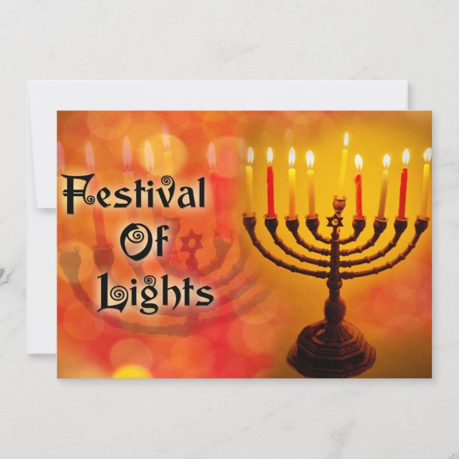 Festiva Tarjeta plana de vacaciones (Anverso)