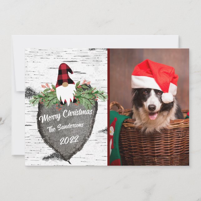 Festiva Tarjeta plana de vacaciones (Anverso)