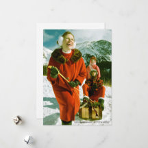 Tarjeta plana de vacaciones "ALEGRÍA AL MUNDO"