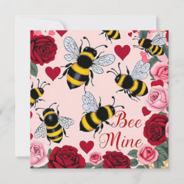 Festiva Tarjeta plana de vacaciones con diseño de amor de 