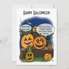 Festiva Tarjeta plana de vacaciones de Halloween 'Una noch