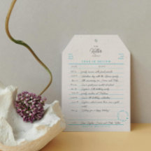 Tarjeta plana de vacaciones de revisión anual de t